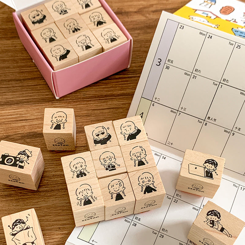 Molinta Stamp Set - Little Emoji 2nd Collection
This adorable set features 9 tiny expressive emoji‑style designs that bring fun, character, and a touch of whimsy to every page. Whether you're marking moods, highlighting important notes, or decorating spreads, these stamps make everyday planning feel more delightful.
Each stamp is approximately 15mm x 15 mm