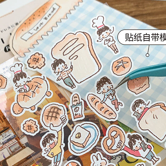 Molinta Sticker Sheet - I Love Bread
Celebrate your love for bread with this charming Molinta sticker sheet. Featuring adorable illustrations in Molinta’s signature whimsical style, these stickers are perfect for decorating planners, journals, scrapbooks, and happy mail.
90x162mm
Material: Writing Paper
Includes 1 sticker sheet
