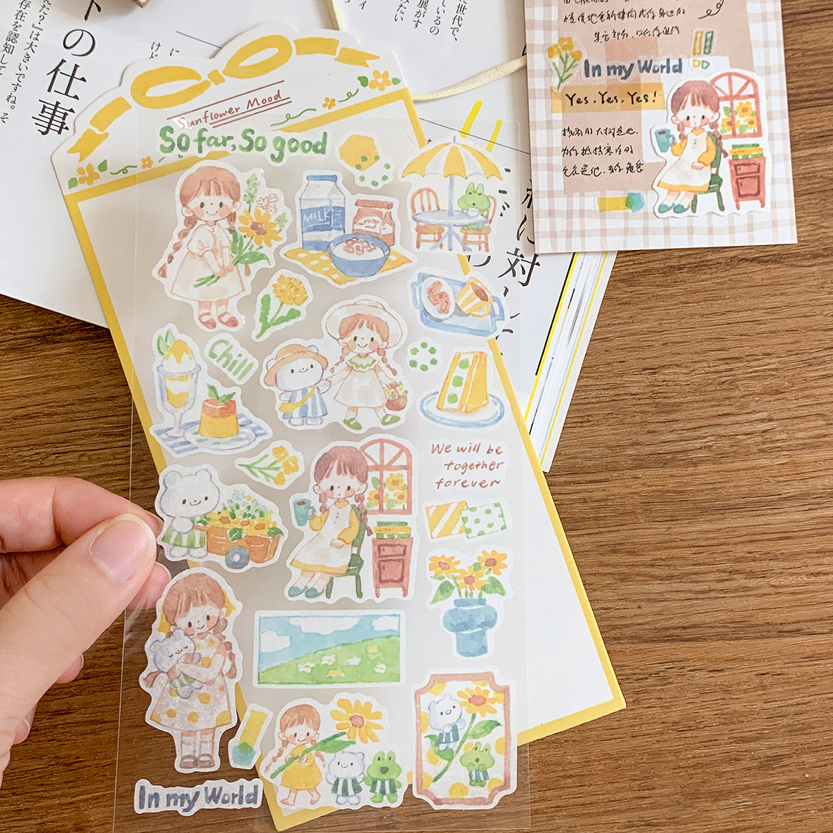 Featuring an adorable collection of illustrations that depict different moods for each day, this sticker sheet adds a joyful, whimsical touch to planners, cards, photo albums, and creative projects. Each design is printed on durable writing paper with vibrant colors for easy decoration!