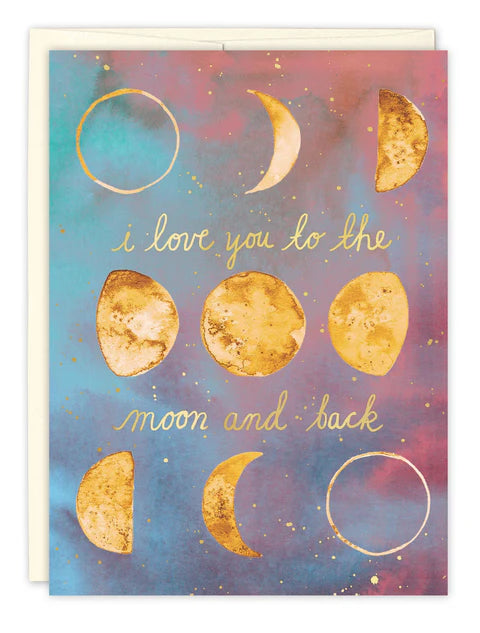 Tarjeta de aniversario de Moon And Back