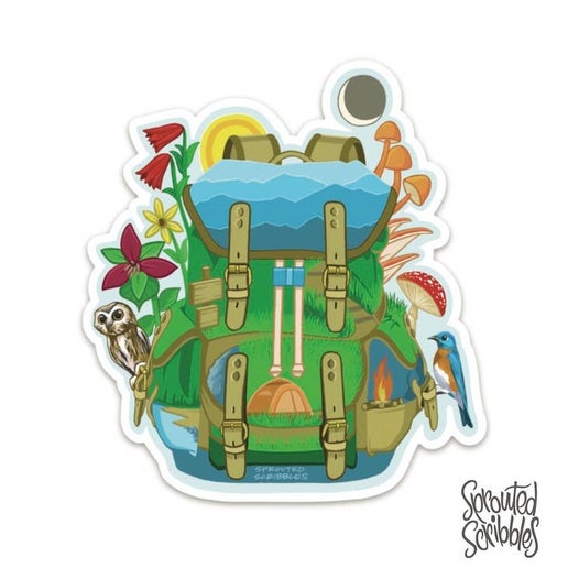 Pegatinas para mochilas con motivos de la naturaleza
