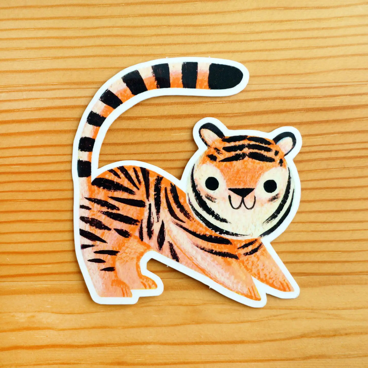 Nellie Le Little Tiger Vinyl Sticker