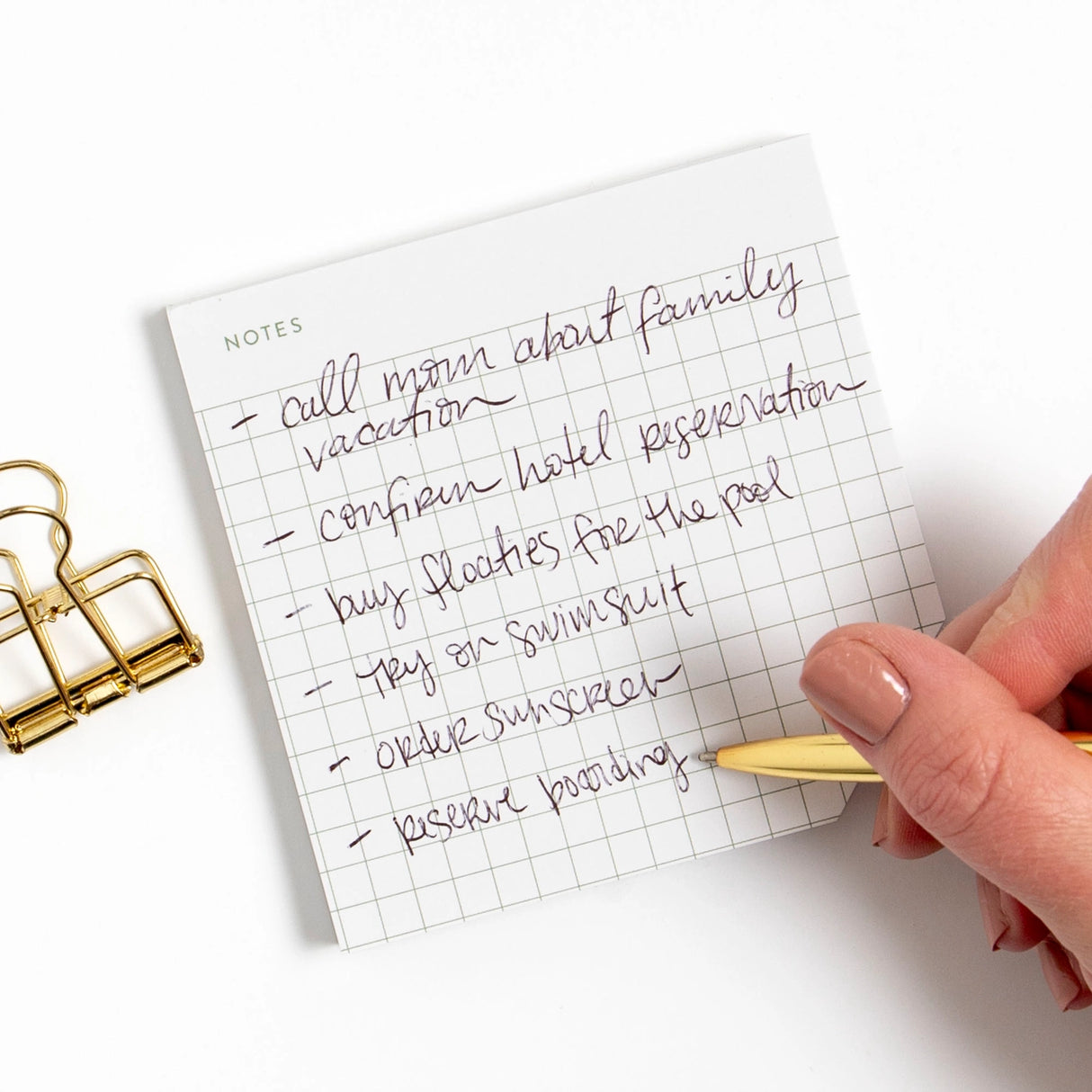 Discover the Notes Grid Notepad, your new favorite companion for note-taking, planning, and brainstorming. Whether you’re a student, a professional, or someone who loves to stay organized, this notepad is designed to help you capture your thoughts with clarity and creativity.
•Size: 4" x 4"
•Page Count: 52 Sheets