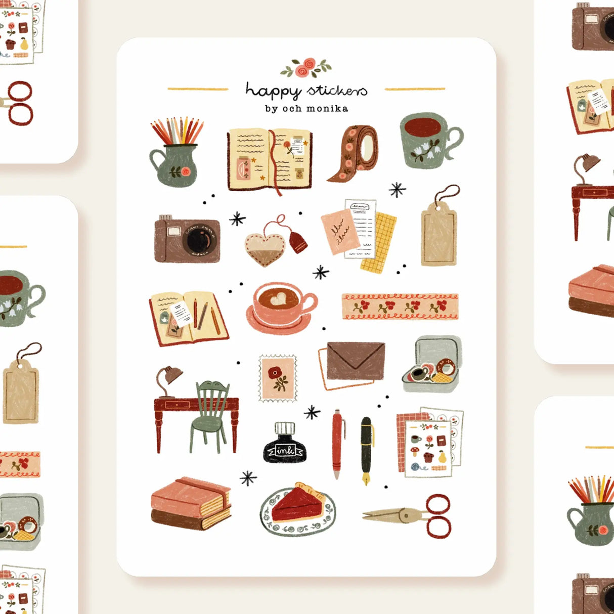 OchMonika Cozy Journaling Sticker Sheet
A sticker sheet full of cute little stickers perfect for planners, journals, or scrapbooking ❤