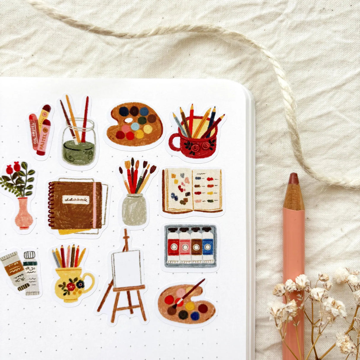 A sticker sheet full of cute little stickers perfect for planners, journals, or scrapbooking ❤