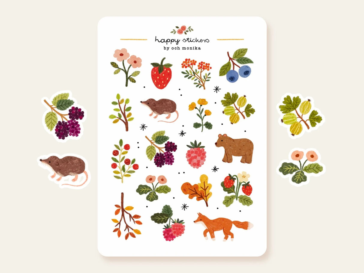 A sticker sheet full of cute little stickers perfect for planners, journals, or scrapbooking ❤