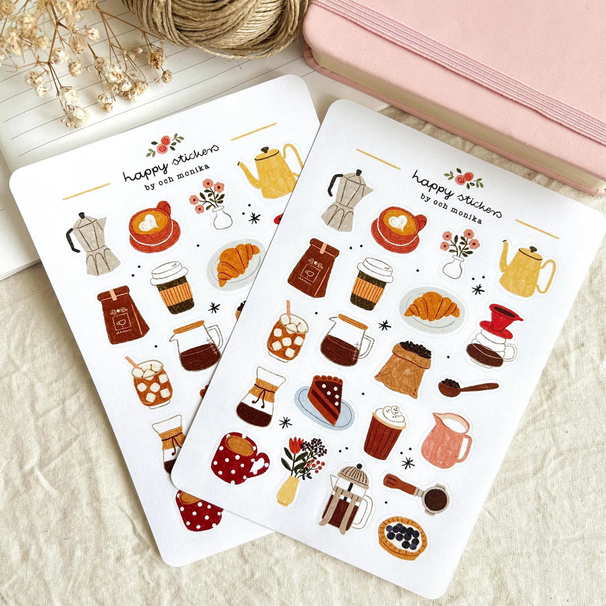 A sticker sheet full of cute little stickers perfect for planners, journals, or scrapbooking ❤