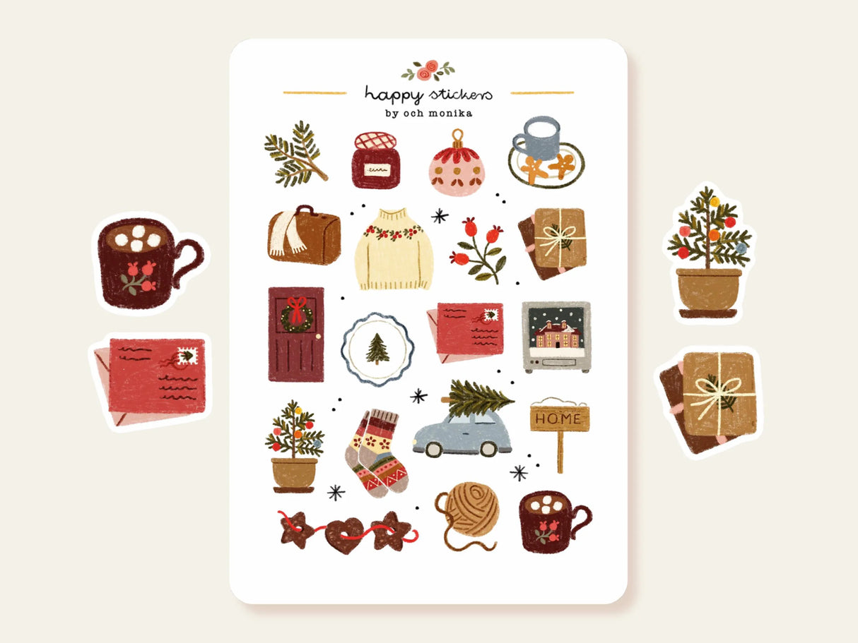 A sticker sheet full of cute little stickers perfect for planners, journals, or scrapbooking ❤