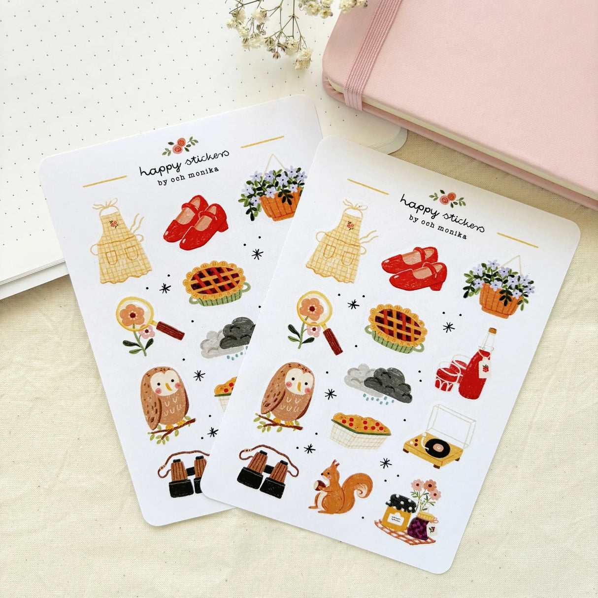 A sticker sheet full of cute little stickers perfect for planners, journals, or scrapbooking ❤