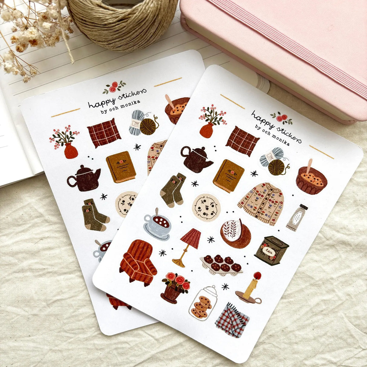 A sticker sheet full of cute little stickers perfect for planners, journals, or scrapbooking ❤