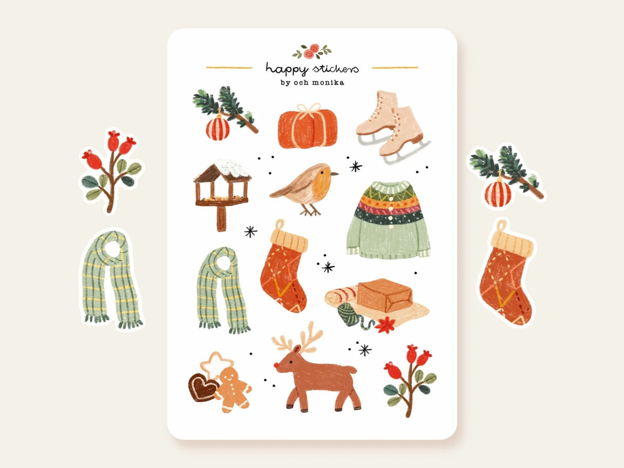 A sticker sheet full of cute little stickers perfect for planners, journals, or scrapbooking ❤