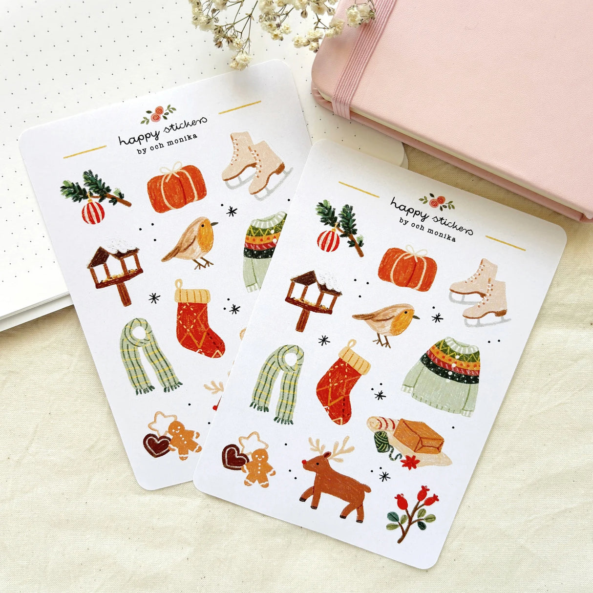 A sticker sheet full of cute little stickers perfect for planners, journals, or scrapbooking ❤