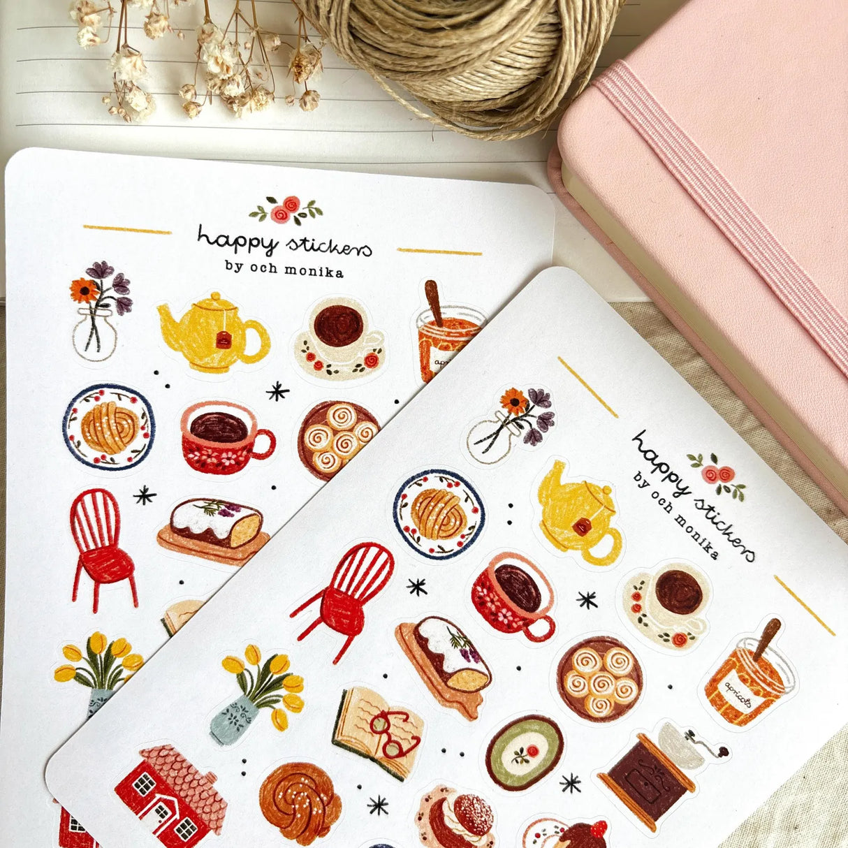 A sticker sheet full of cute little stickers perfect for planners, journals, or scrapbooking ❤