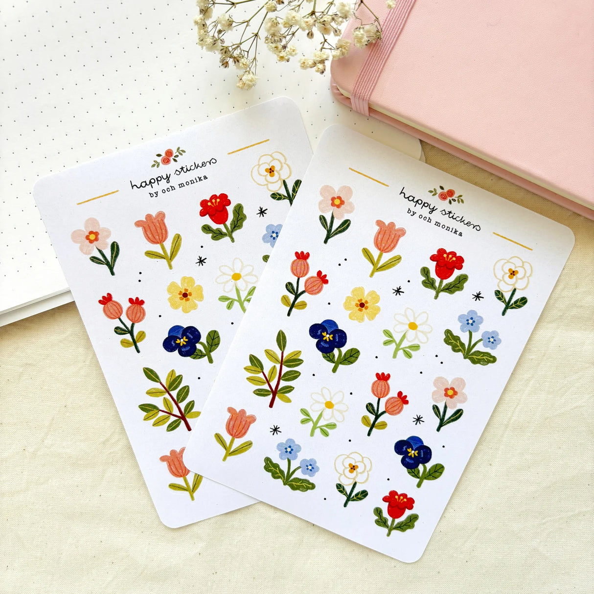 A sticker sheet full of cute little stickers perfect for planners, journals, or scrapbooking ❤