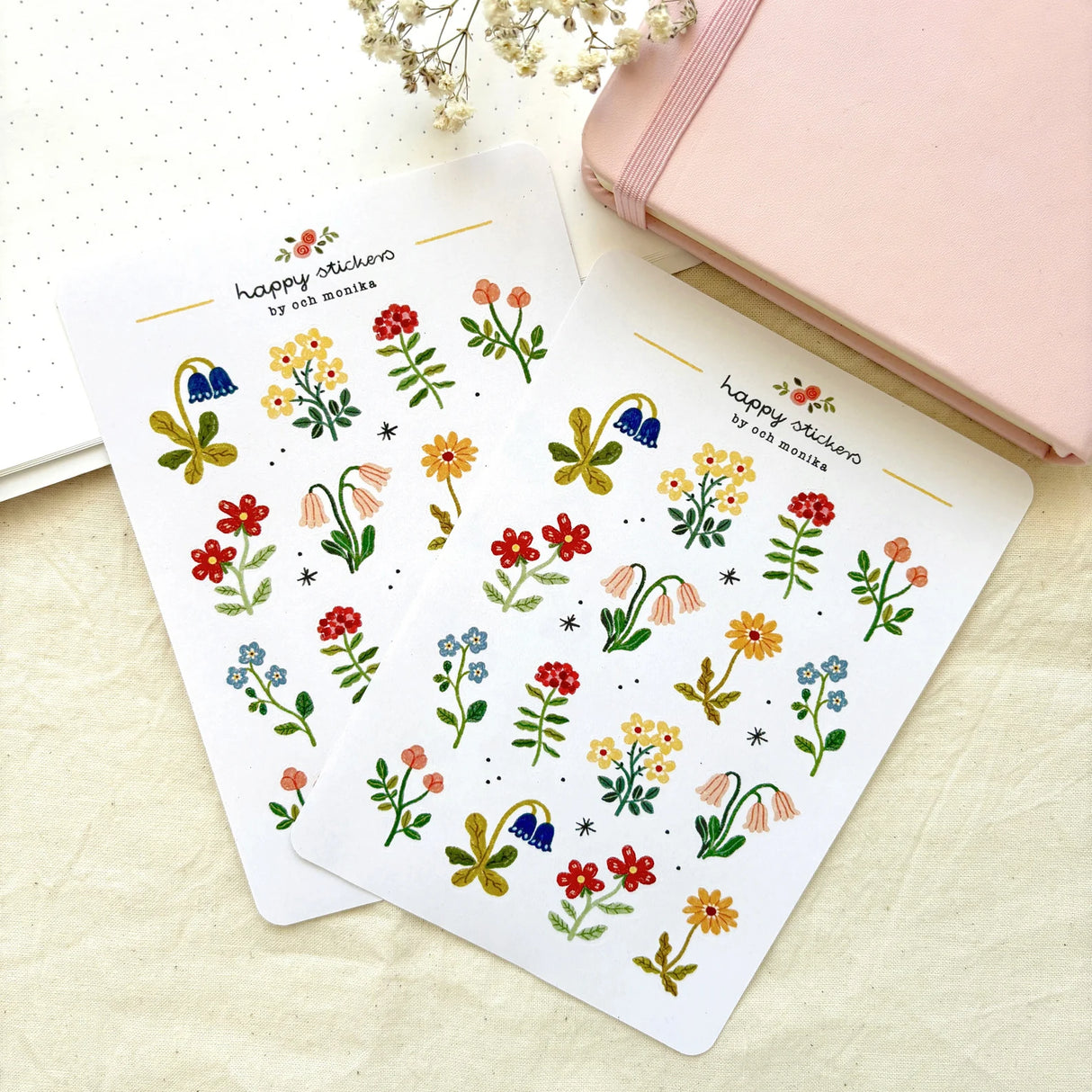 A sticker sheet full of cute little stickers perfect for planners, journals, or scrapbooking ❤