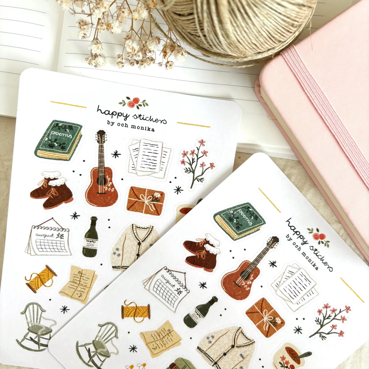 A sticker sheet full of cute little stickers perfect for planners, journals, or scrapbooking ❤
