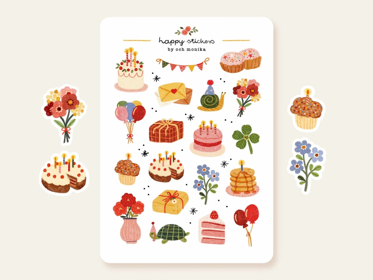 A sticker sheet full of cute little stickers perfect for planners, journals, or scrapbooking ❤