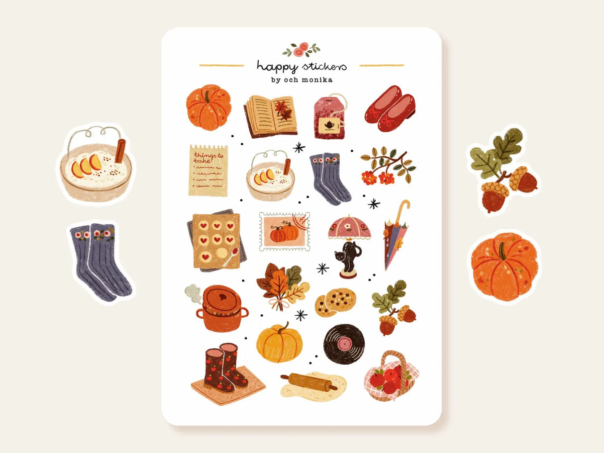 A sticker sheet full of cute little stickers perfect for planners, journals, or scrapbooking ❤