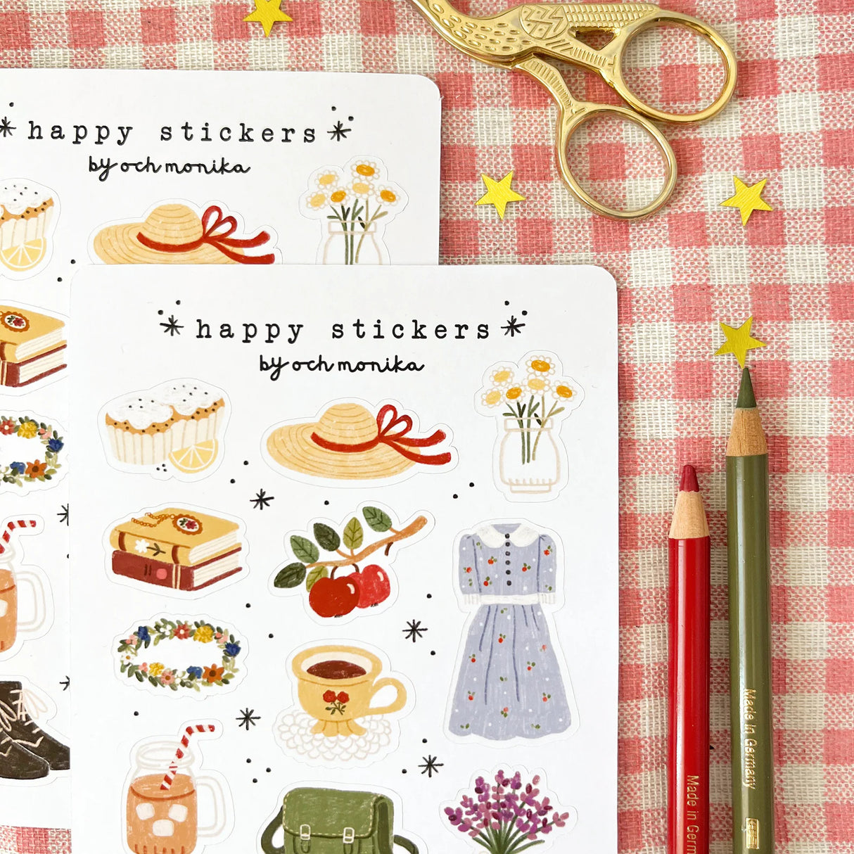 A sticker sheet full of cute little stickers perfect for planners, journals, or scrapbooking ❤