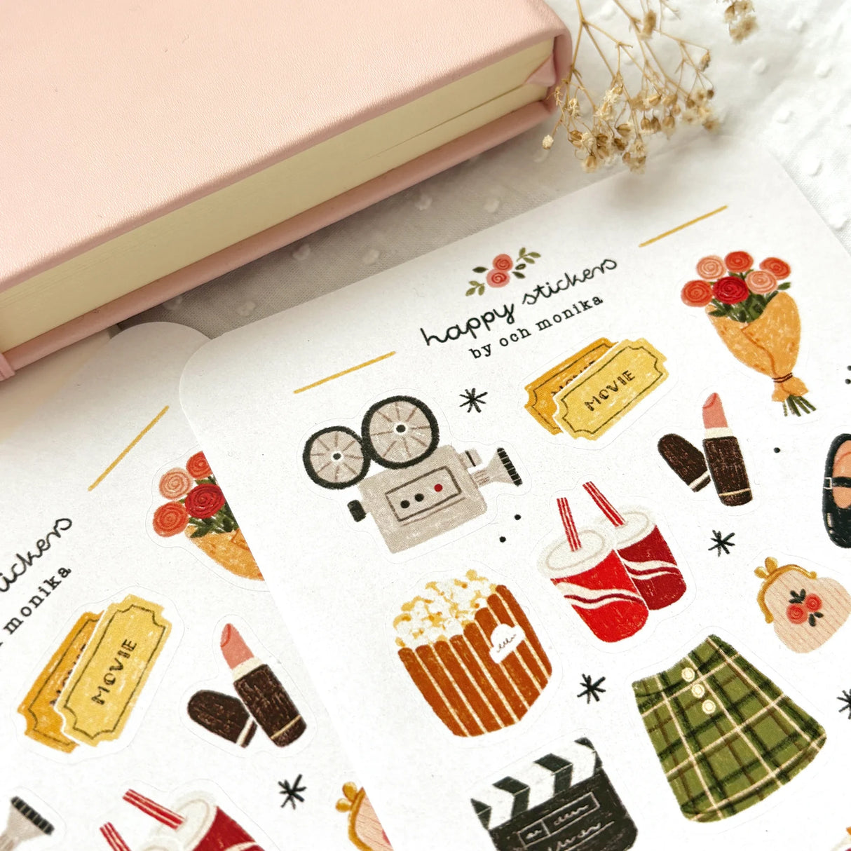 A sticker sheet full of cute little stickers perfect for planners, journals, or scrapbooking ❤