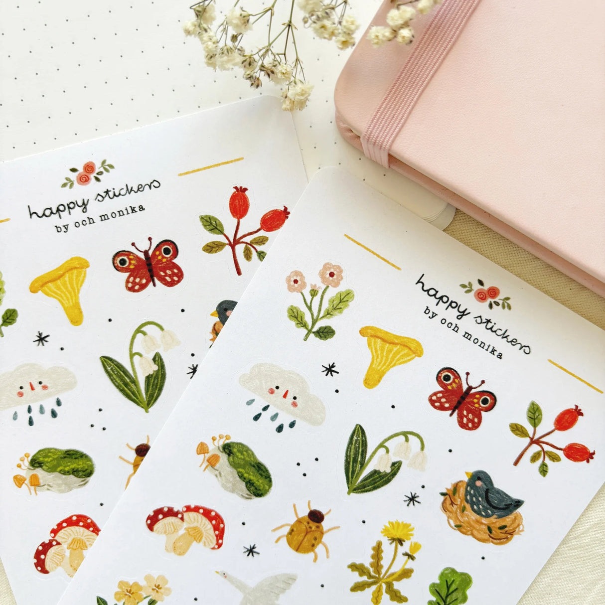 A sticker sheet full of cute little stickers perfect for planners, journals, or scrapbooking ❤