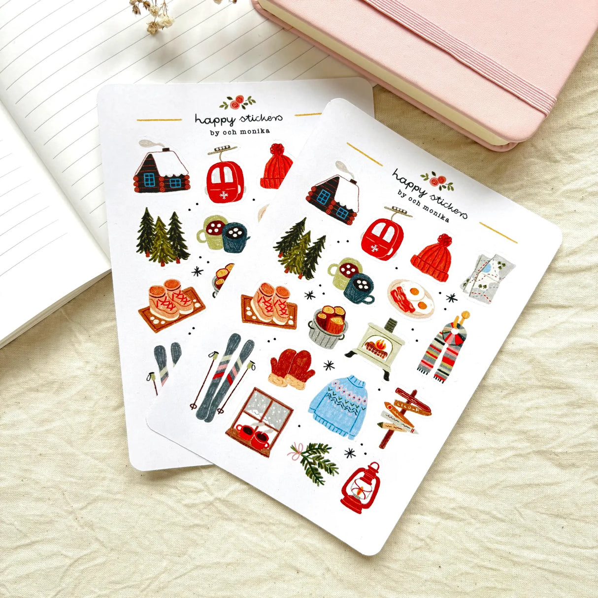 A sticker sheet full of cute little stickers perfect for planners, journals, or scrapbooking ❤