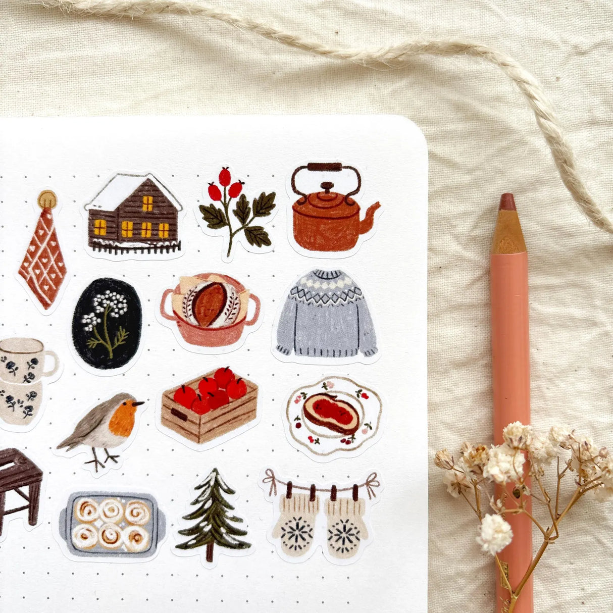 A sticker sheet full of cute little stickers perfect for planners, journals, or scrapbooking ❤