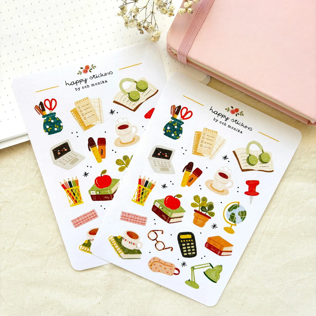 A sticker sheet full of cute little stickers perfect for planners, journals, or scrapbooking ❤