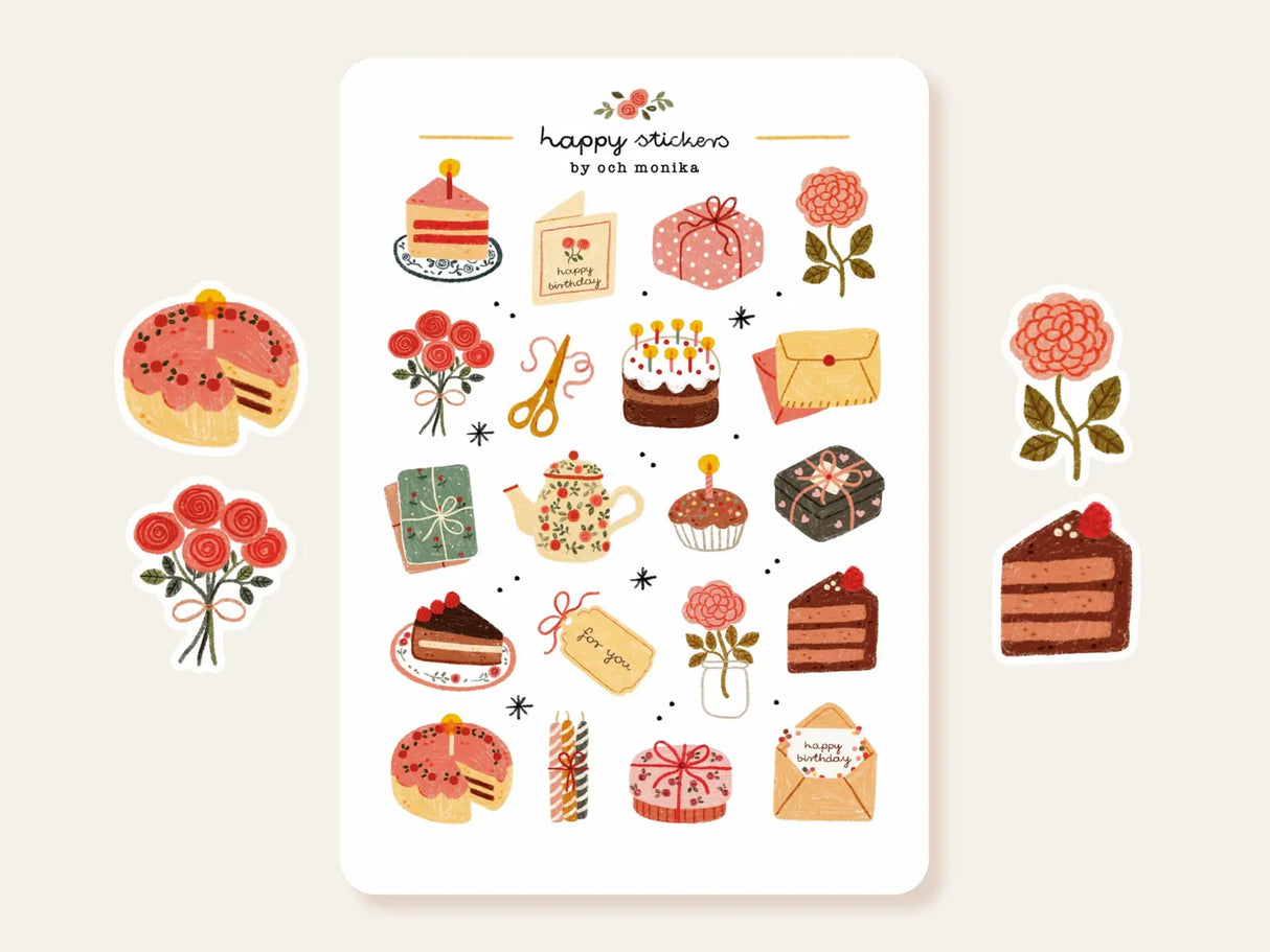 A sticker sheet full of cute little stickers perfect for planners, journals, or scrapbooking ❤