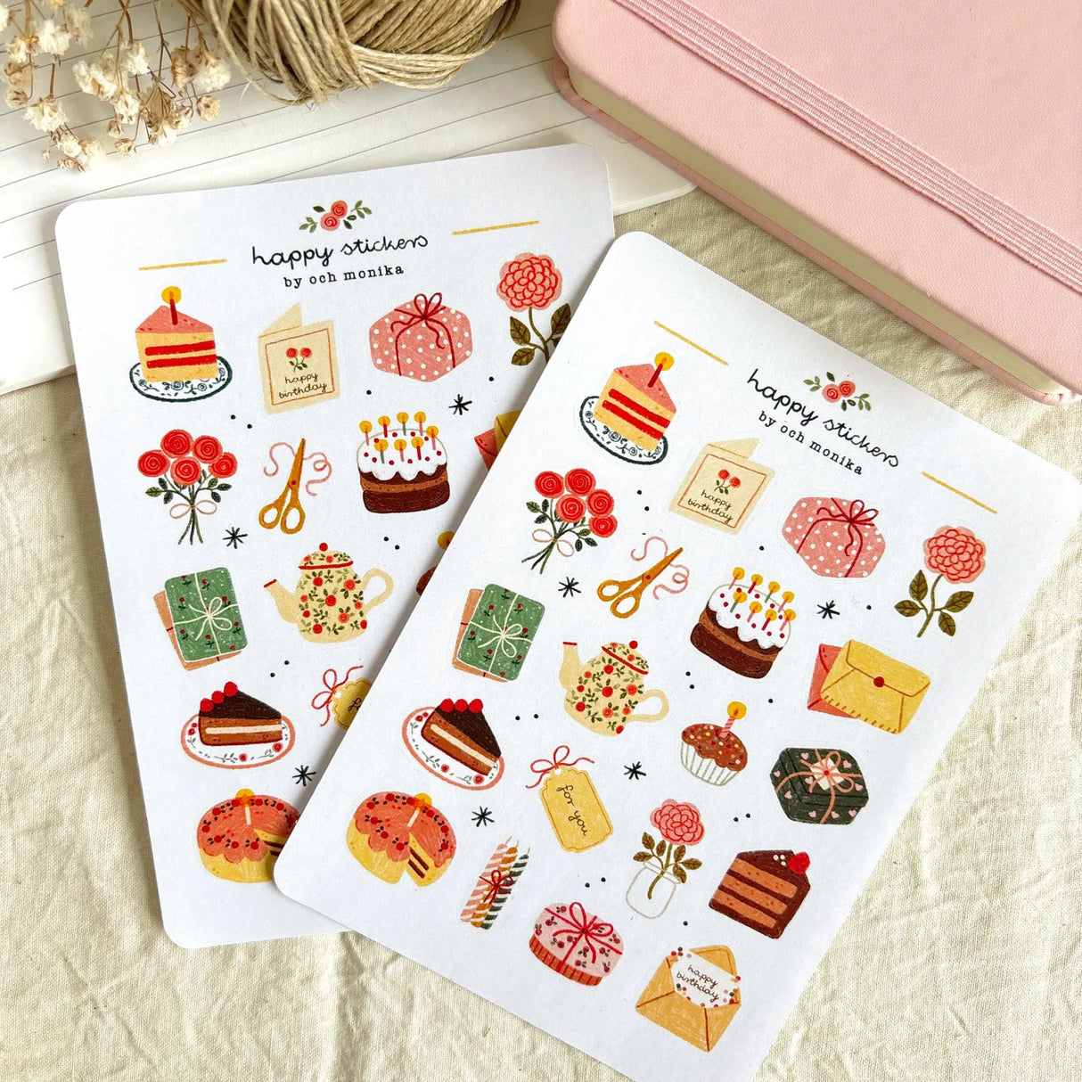 A sticker sheet full of cute little stickers perfect for planners, journals, or scrapbooking ❤