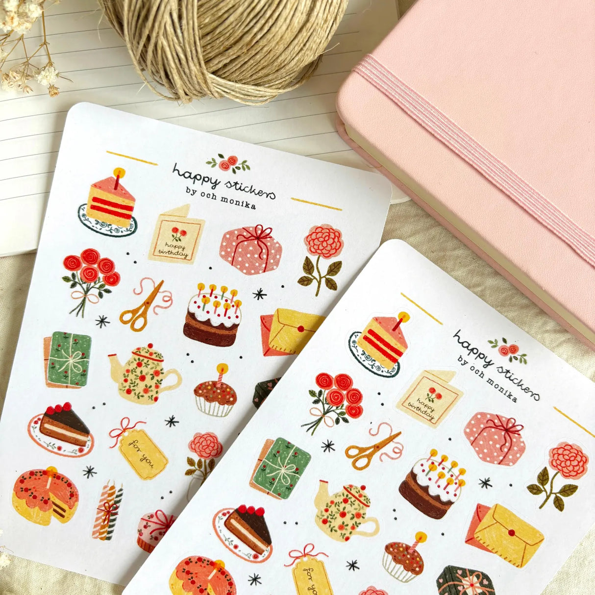 A sticker sheet full of cute little stickers perfect for planners, journals, or scrapbooking ❤
