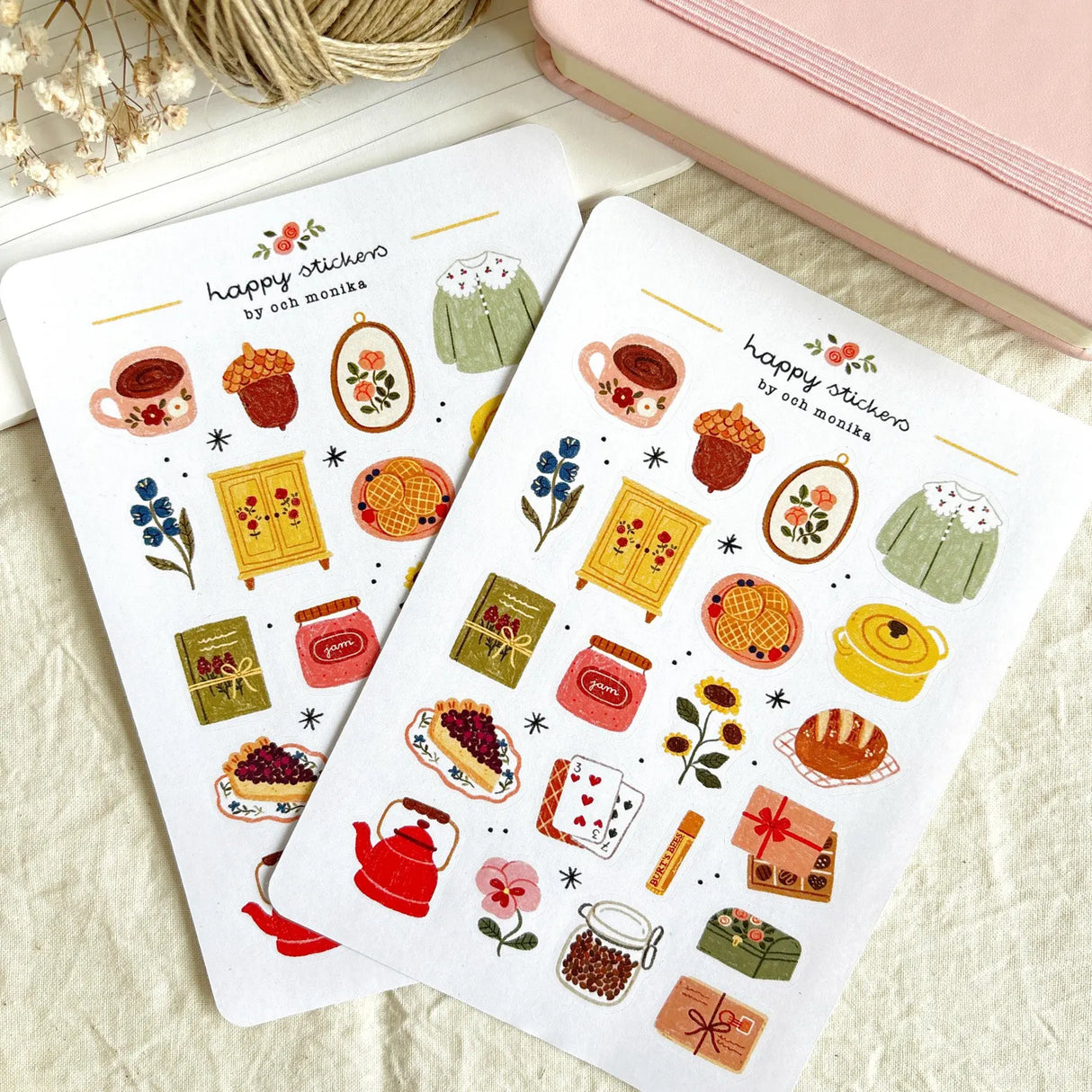 A sticker sheet full of cute little stickers perfect for planners, journals, or scrapbooking ❤