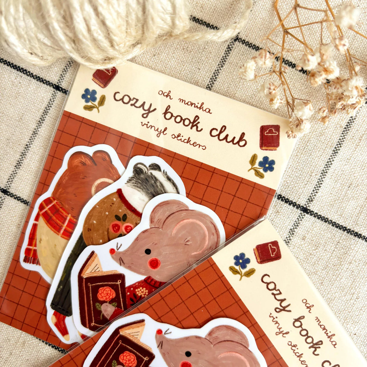 A charming sticker set for everyone who loves quiet evenings, cozy corners, and good books ππ§‘ This vinyl sticker pack features three cute animals enjoying their favorite reads - perfect for decorating your journal, planner, book cart, or laptop. A sweet gift idea for bookworms and cozy lovers alike!