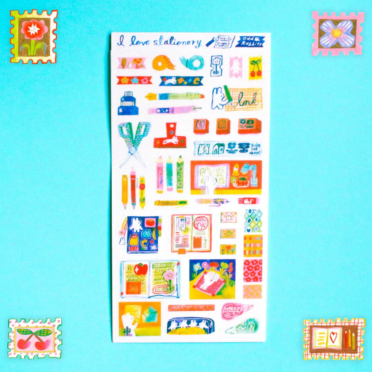 85x160mm stationery themed sticker sheet printed on a thin washi paper like material. This sticker sheet was created at this size so it would fit nicely into the sleeves of my A6 binder!
85x160mm
Not waterproof.
Do not place in areas of high wear (laptops, phone cases, water bottles, etc).
Stickers come packaged in a plastic sleeve.