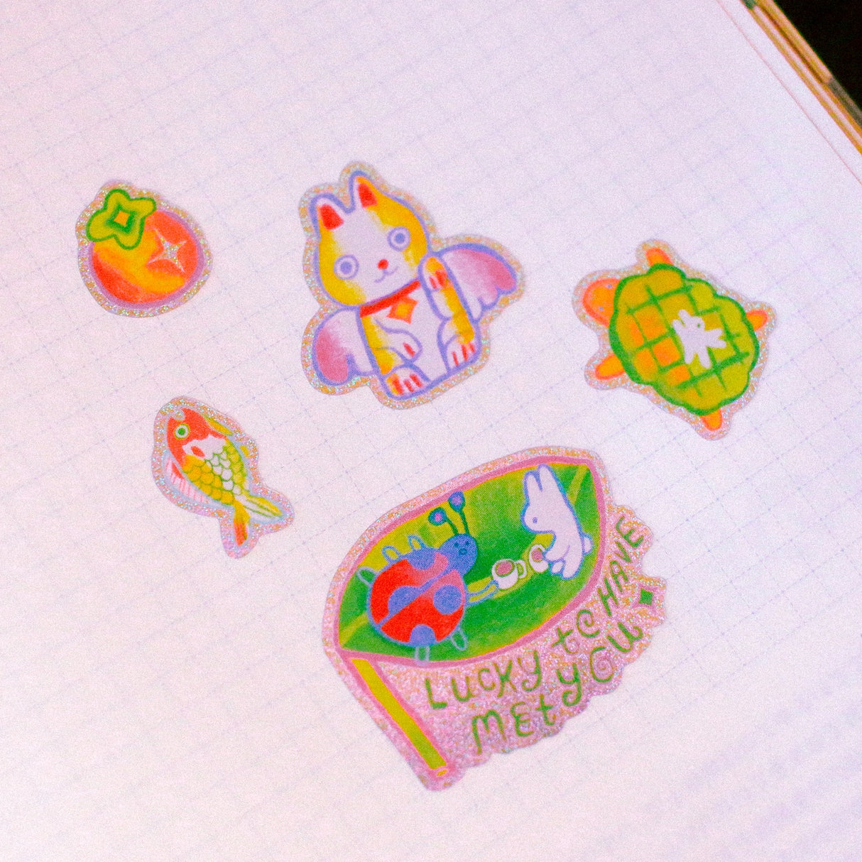 A6 Sticker Sheet
Great for journaling and decorating!
Water resistant, not waterproof. Do not place in areas of high wear. 