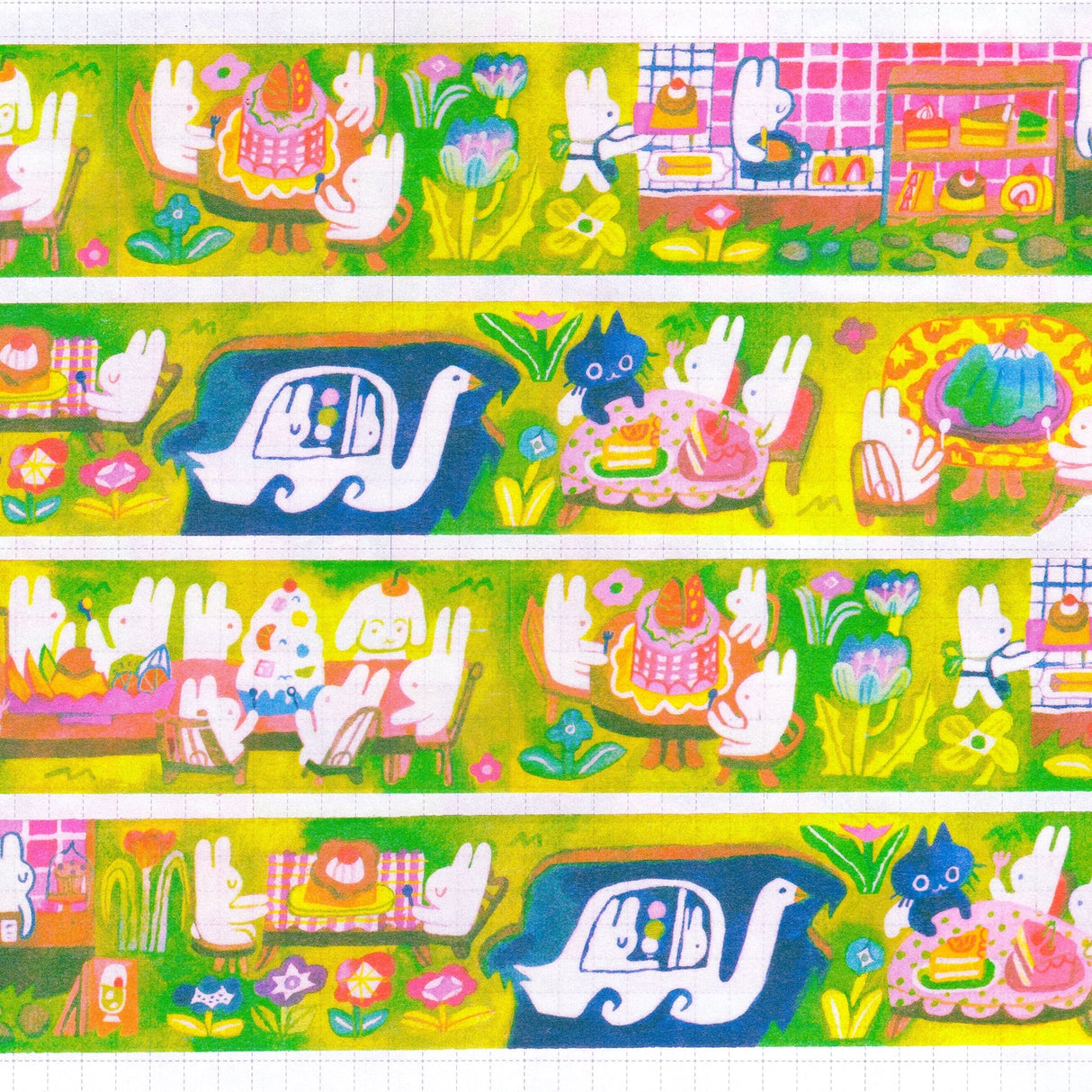 Odd Rabbits - Dessert At the Garden Washi Tape
25mm x 10m washi tape.
Great for journaling, scrapbooking and sending letters! 