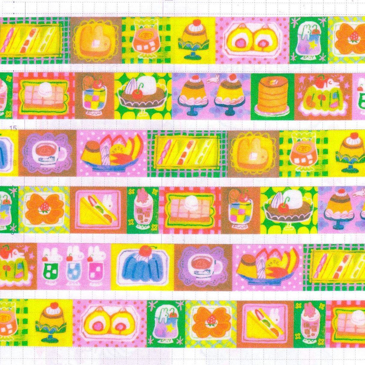 Odd Rabbits - Sweet Treat At the Cafe Washi Tape
15mm x 5m washi tape.
Great for journaling, scrapbooking and sending letters! 