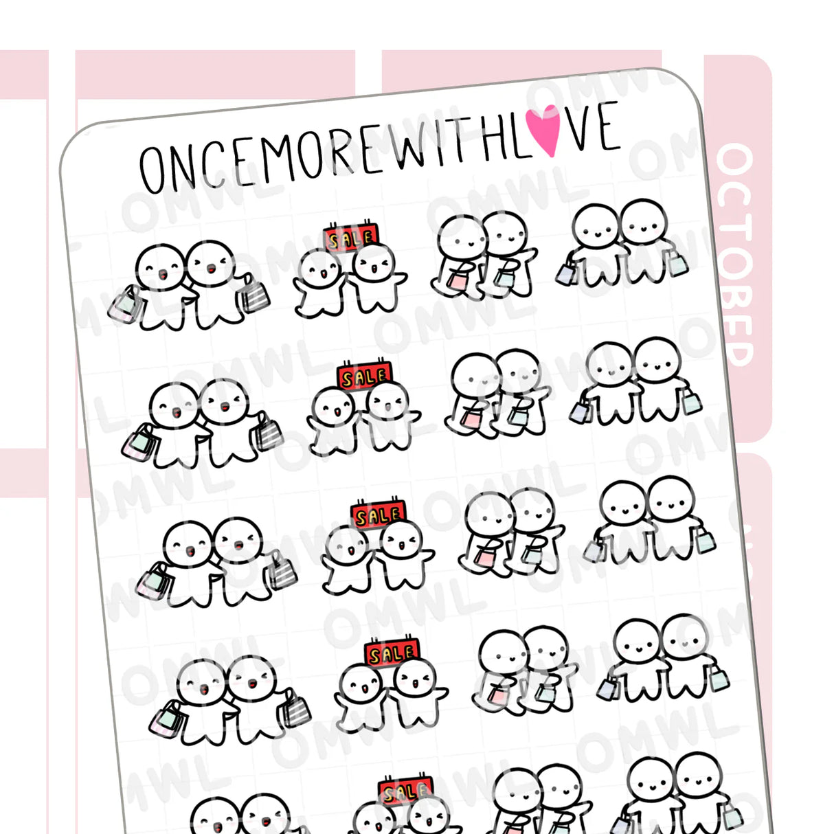 Once More With Love M1152 Shopping Together Sticker Sheet
I love shopping with loved ones because it's fun, and at the end of the day, anything that we do together is quality time spent!