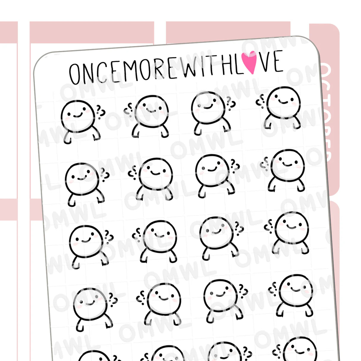 Once More With Love - M1478 Clueless Sticker Sheet
This is the look of my child when I ask him where he put my most precious fountain pen!! Anyway, this sticker can work for so many different things but I definitely designed this as a side-eye to my kiddo hahaha