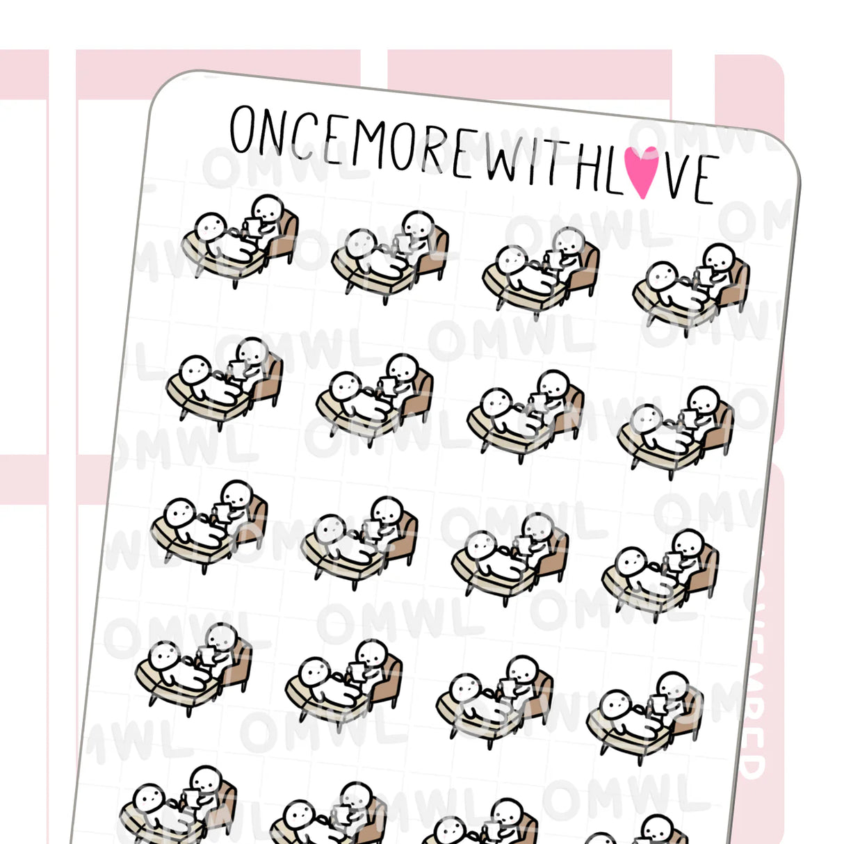 Once More With Love - M688 Therapy Munchkins Sticker Sheet
Ready for your therapy appointment? Use these to mark appointments or meetings with your therapist/patient!