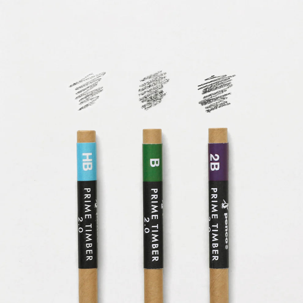 PENCO Prime Timber Refill
A set of 5 refill leads in HB or 2B for 2mm mechanical pencils by Penco.
Made in Japan.
* To sharpen your Prime Timber pencil with its attached sharpener, try moving the pencil back and forth in stead of turning it, to follow its special blade mechanics
Fits:
- Prime Timber 2022
- Prime Timber Brass 2022
- Prime Timber
- Prime Timber Brass