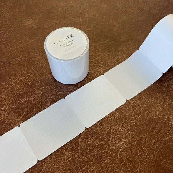 Perforated sticky notes in a roll. Designs can be torn off easily and be used individually. These soft colored sticky notes are perfect for your planner or journal.
Each roll has 100 pieces of sticky notes with 2 designs (50 pieces for each design).
Size of each sticky note: 40mm x 50mm
2 designs x 50 sheets each (100 sheets in total)
Includes 1 roll of sticky notes
Country of manufacture: Japan
Material / component: High quality paper