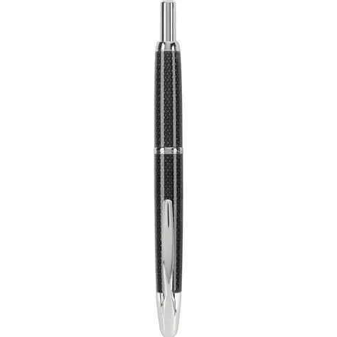 The Vanishing Point retractable fountain pen is a product rich in both history and performance. Its brilliant design and ingenious technology make it a pen for the new age. A larger size, durable metal body and attractive appointments make the Vanishing Point unmistakably unique. Available in black, blue and red barrel colors with gold or rhodium accents, black or blue carbonesque finishes with rhodium accents, and yellow, brown, raden, chrome, white and gun metal gray finishes with rhodium accents. All are