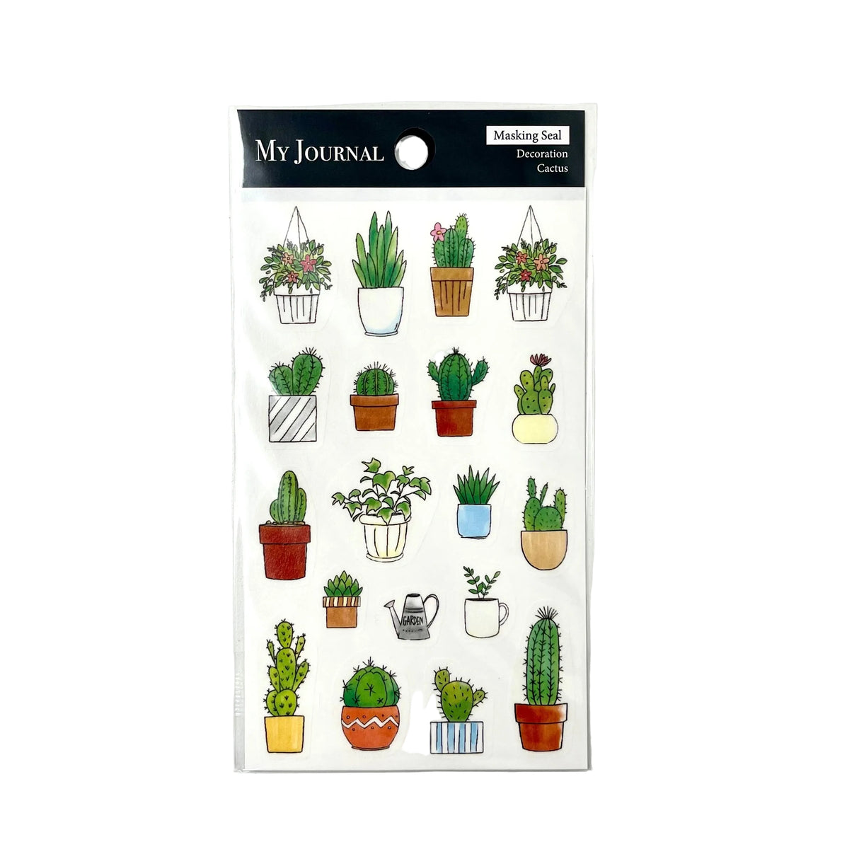 Pine Book Cactus Decoration Stickers