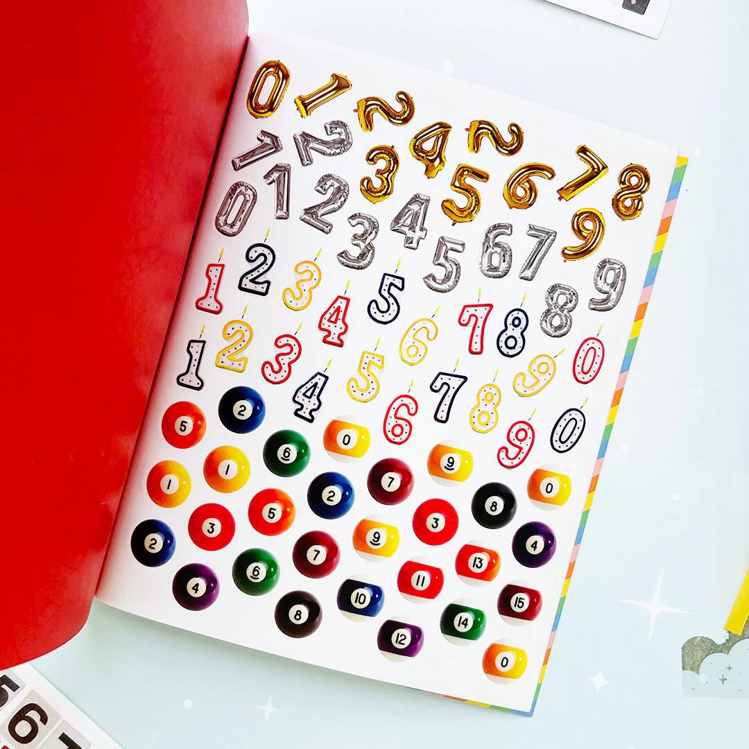 Your sticker stash is about to get very color-coordinated 🌈 Sticker the Rainbow Book Vol. 2: In Real Life is packed with 1500+ photorealistic stickers in every shade imaginable, from juicy lemons and shiny silver treasures to butterflies, vintage objects, florals, gems, and colorful everyday finds. With 30 pages of ultra-realistic stickers (plus 4 pages of alphabet + number stickers!), this book is basically a rainbow treasure hunt for your journal, planner, snail mail, laptop, or craft cart.