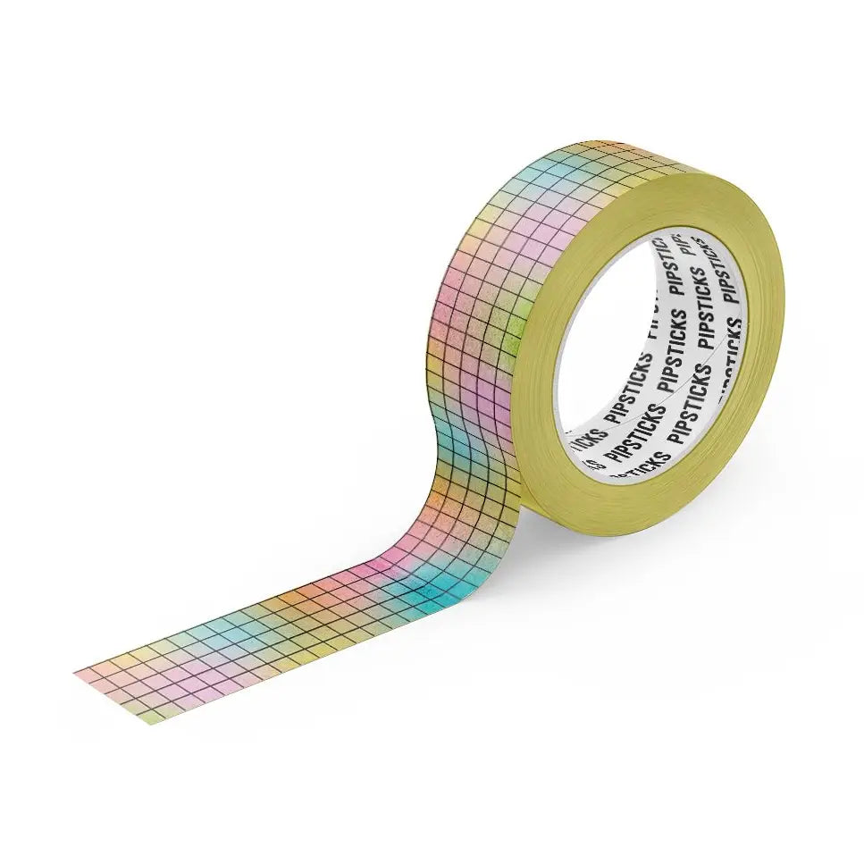 It's finally here - the washi of your dreams! Pipsticks washi tape is amazing paper tape that's removable with just the right amount of tack. It's perfect for crafting, wrapping and decorating everything in your life! Use it on your planner, bullet journal, inspo wall, snail mail, ANYTHING!!
Includes one 15mm x 10m roll of Airbrushed Ombre Washi.
