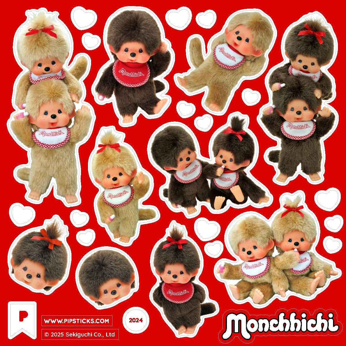 Pipsticks - Monchhichi Mix & Match Stickers