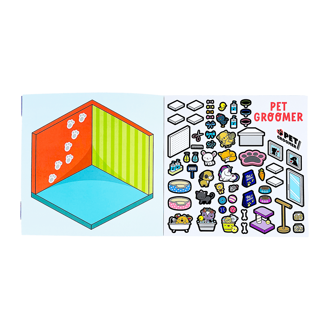 Welcome to Tinytown - where STICKERS make your world come to life!
With 10 scenes and over 450 of the cutest stickers at your fingertips, you can design, decorate, and dream up our very own sticker world. Arrange furniture, merchandise shelves, and give each scene a story of its own—you’re the architect of this magical Tinytown!
Perfect for on-the-go entertainment, or meditative stickering (it’s a thing!), this book was made for sticker lovers, storytellers, and crafty creatives of all ages!
Includes: