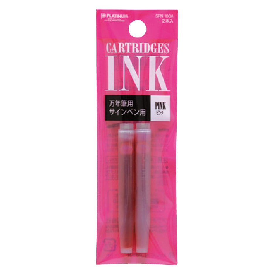 Platinum Plaisir Ink Cartridges - Pink