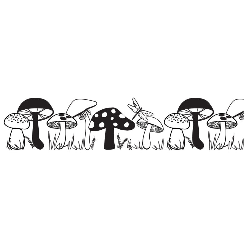 Plus Decoration Stamp Roller (Cartridge) Mushroom